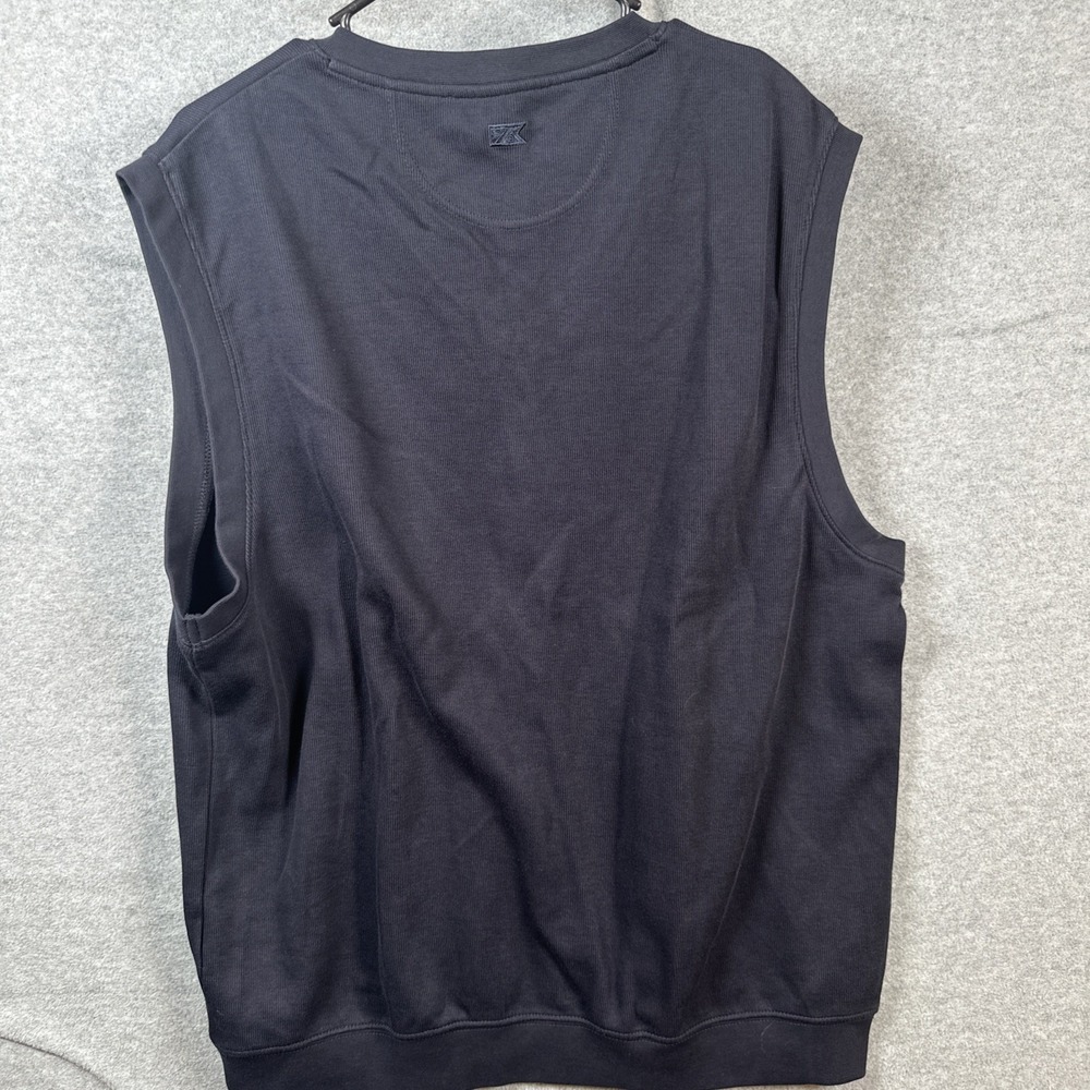 Auburn Tigers Cutter & Buck Supima Cotton Vest Large Navy Blue Golf NWT $72 - Picture 8 of 9